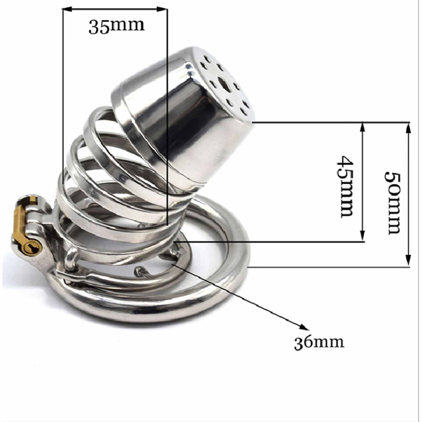 Master Slave Chastity Device 304 Stainless-steel M