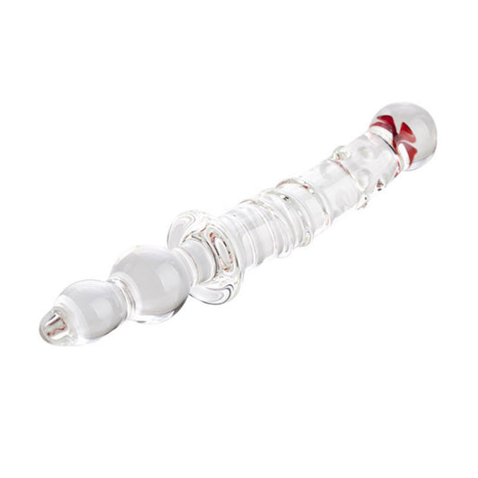 Crystal Glass Adult Toy Metal Anal Plug Ring For C