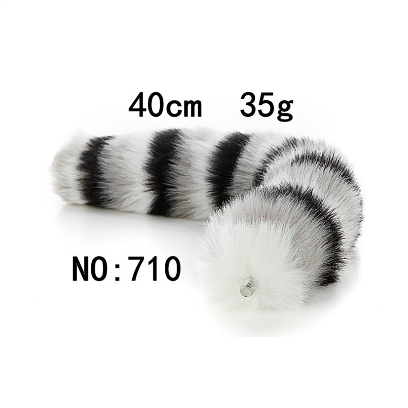 Removable Imitation Fox Tail Anal Plug Ring For Co