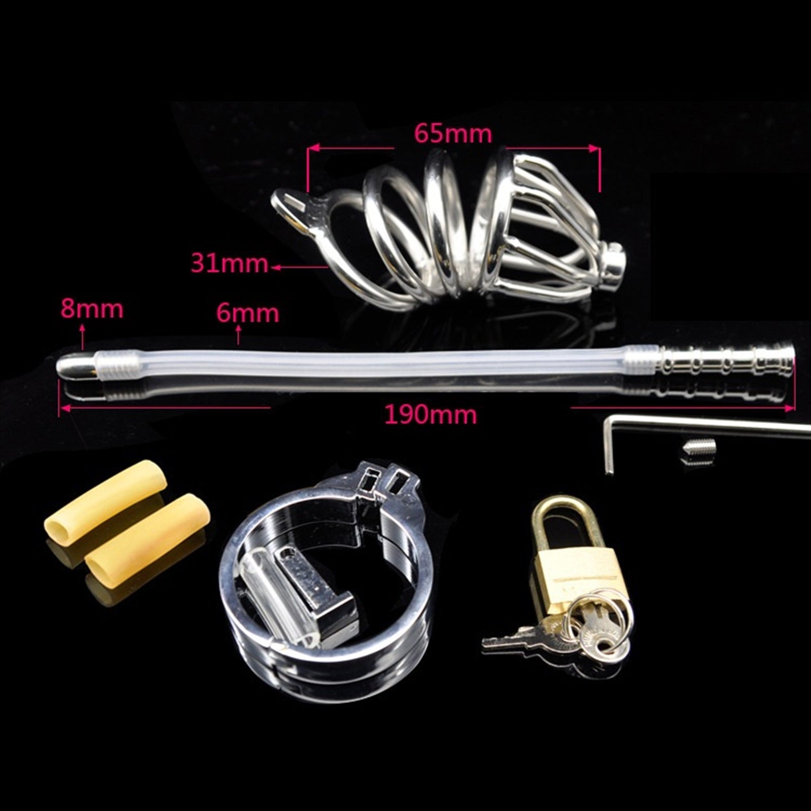 Small Chastity Devices Men, Stainless Steel Cock C