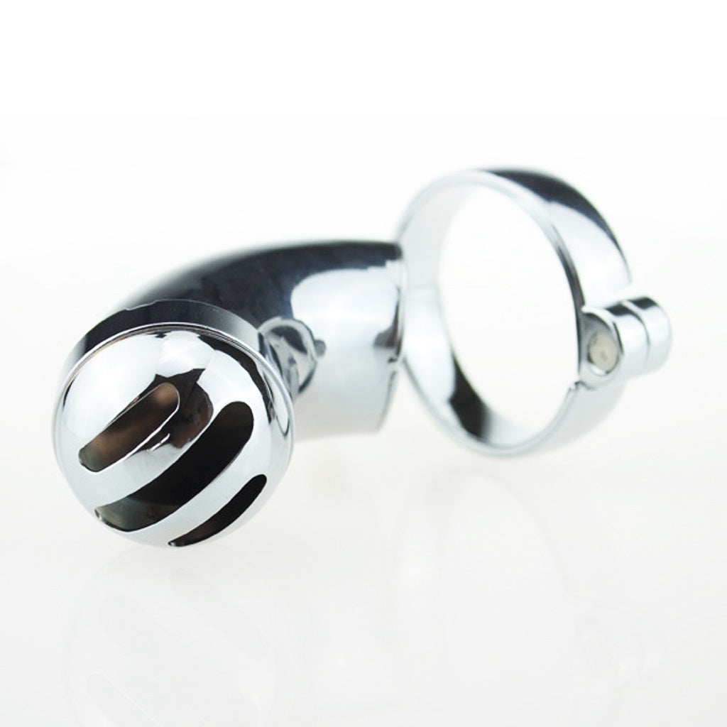 Male Stainless Steel Curved Pipe Chastity Device P