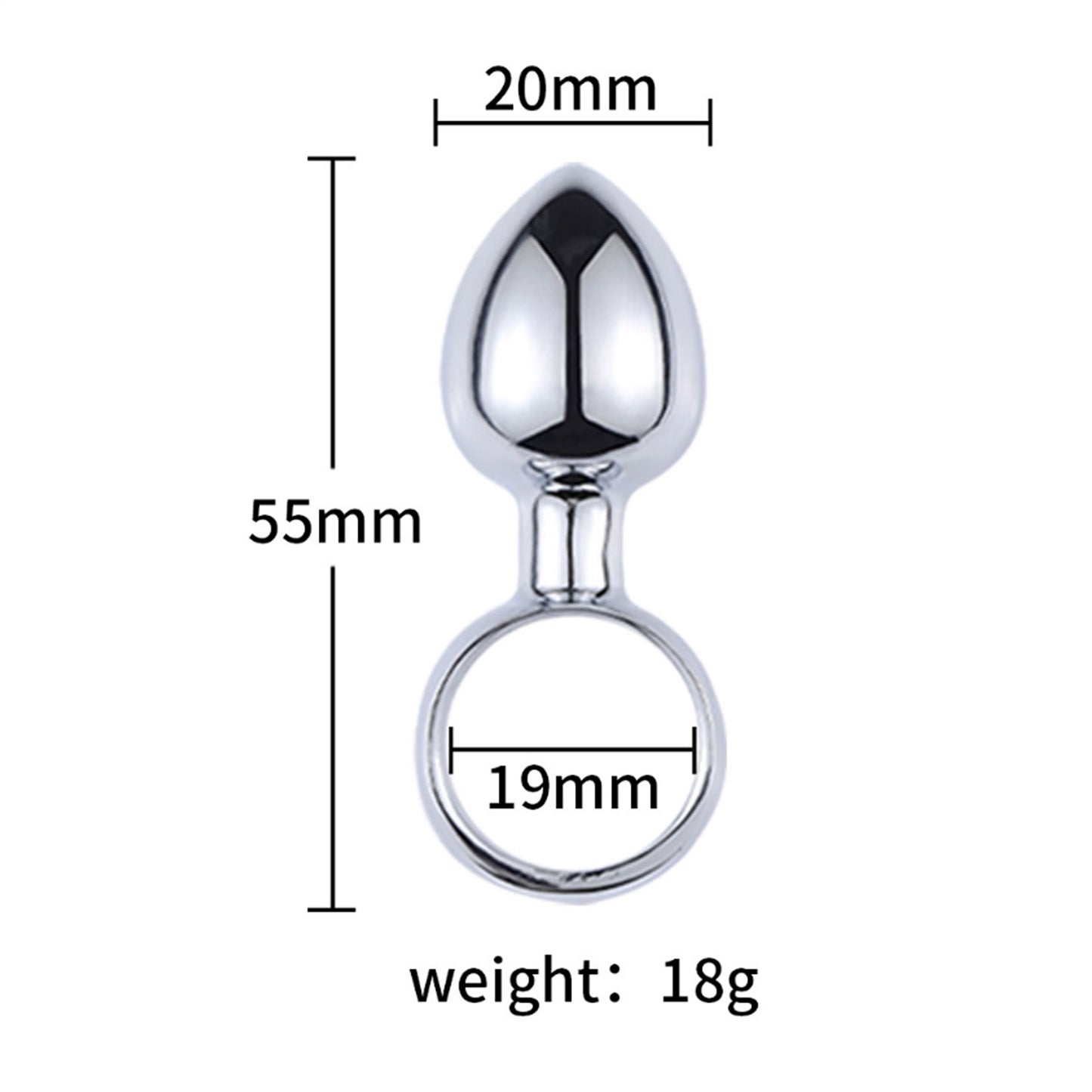 Eggs Toys Stainless Steel Crystal Jewelry Plug for