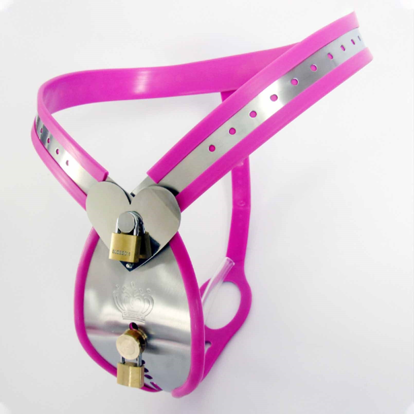 Female Chastity Belt Adjustable Stainless Steel Ch