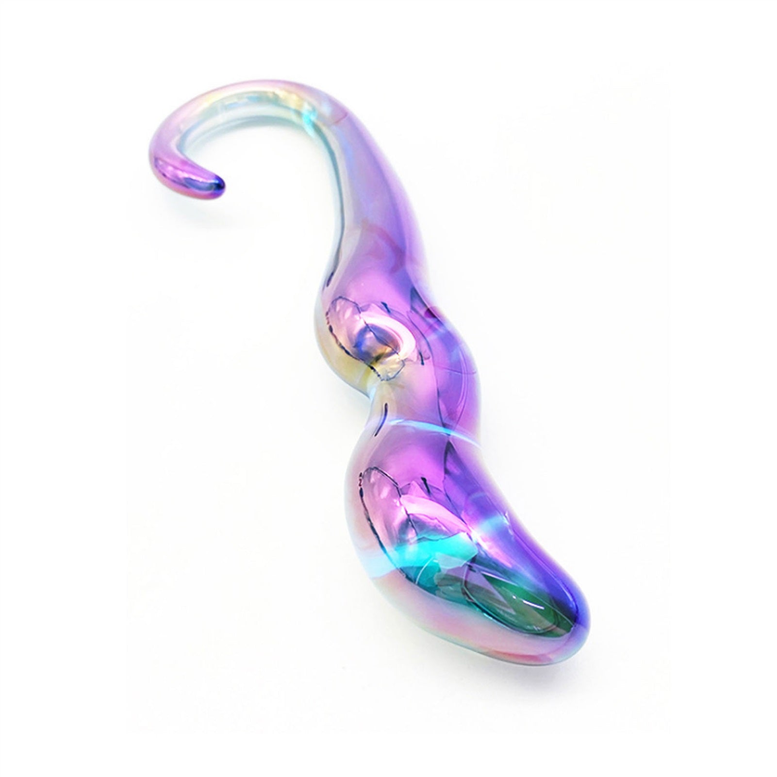 Crystal Glass Adult Toy Metal Anal Plug Ring For C