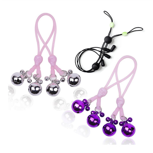 Nipple Clamps Clips With Luminous Rope SM Flirting