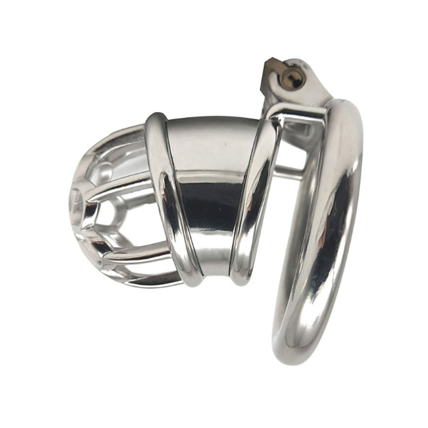 Male adult toy stainless steel chastity penis lock