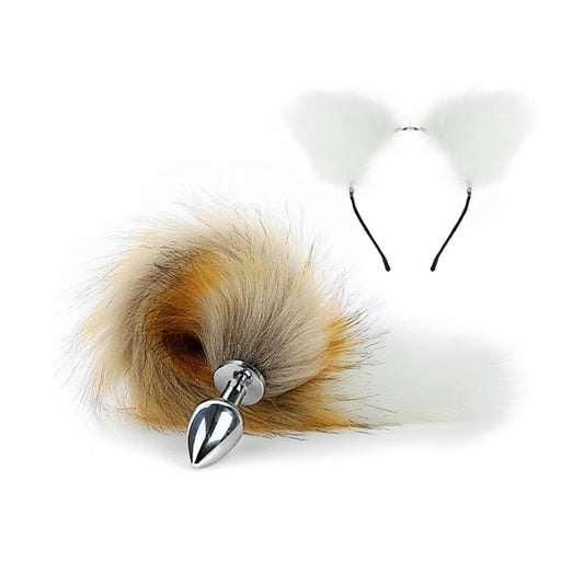 Faux Fox Tail Anal Plug Ear Hairpin Set Cosplay Ad