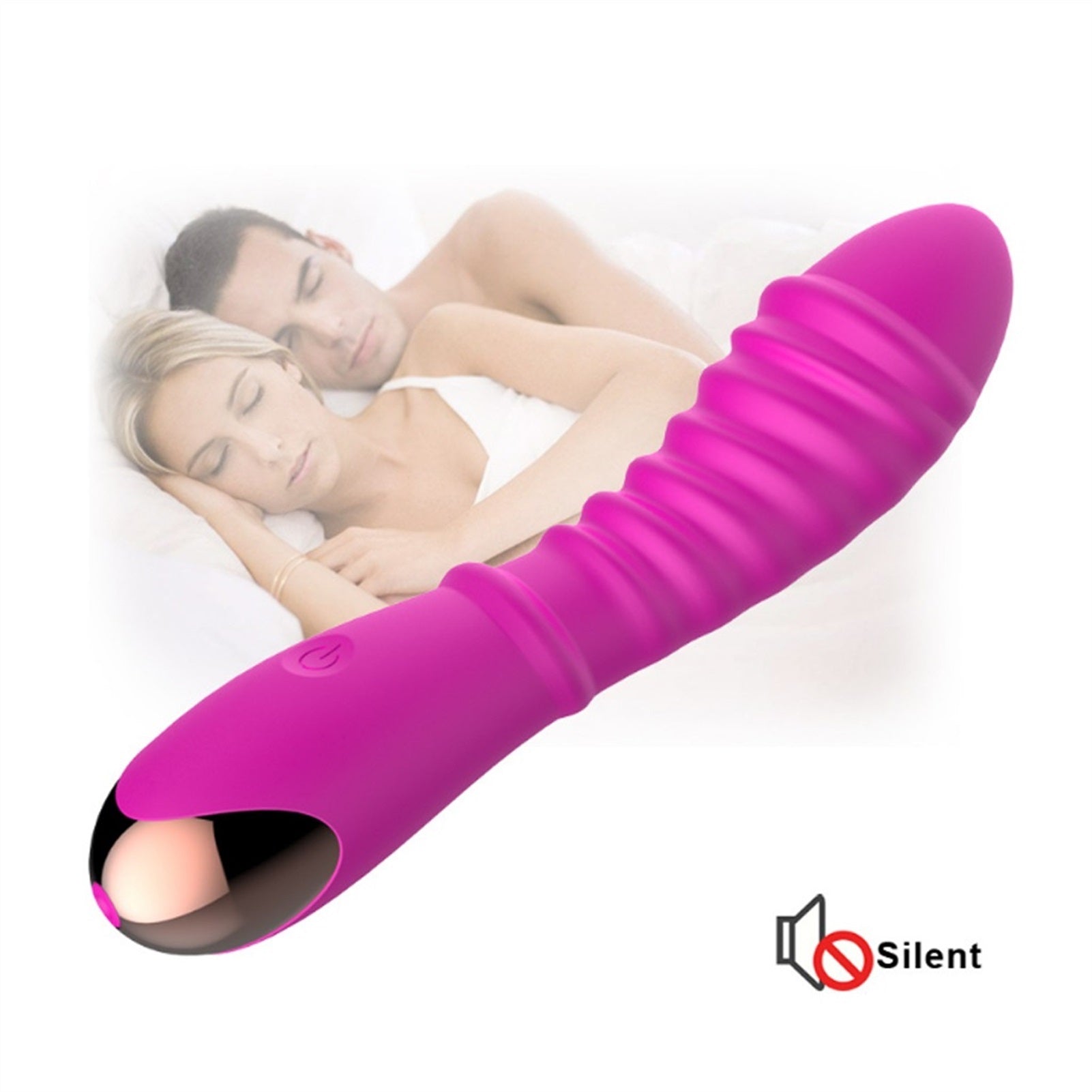 100% Waterproof High Quality Silica Gel Mute Dildo