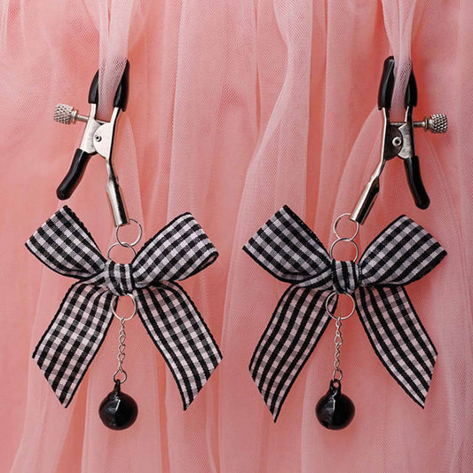 Adults Metal Nipple Noose Bowknot Bells Breast Mas