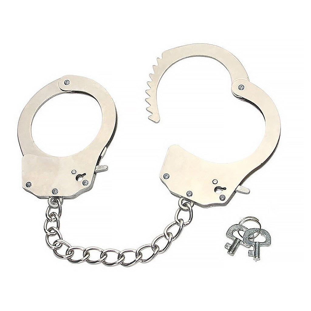 Binding Metal Key Lock Handcuffs Swat Role Police 