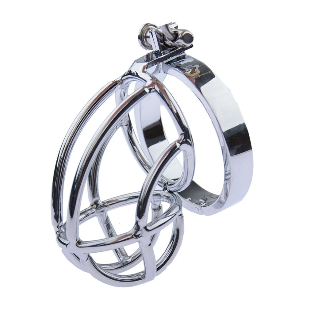 Stainless Steel Metal Protection cage Ring Male De