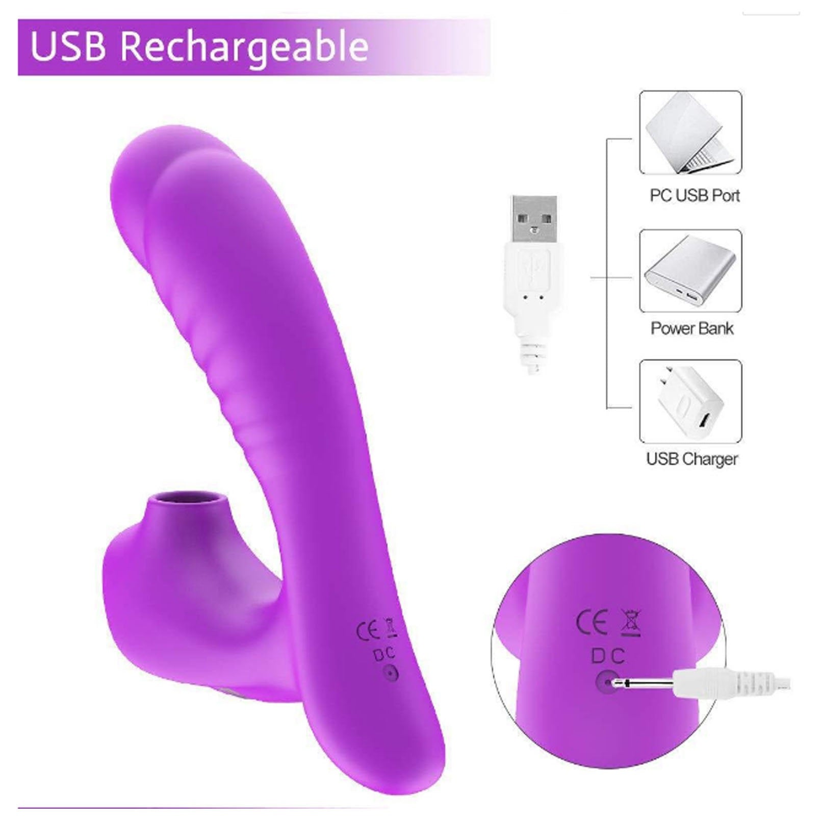 Sucking Vibrator 10 Frequency Vibration Female Cli