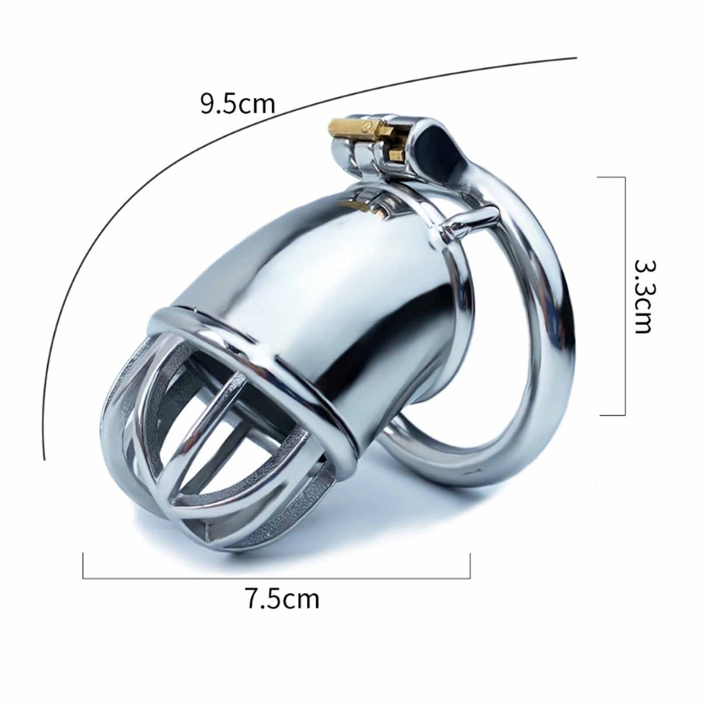 304 Stainless-steel Master Slave Chastity Device M