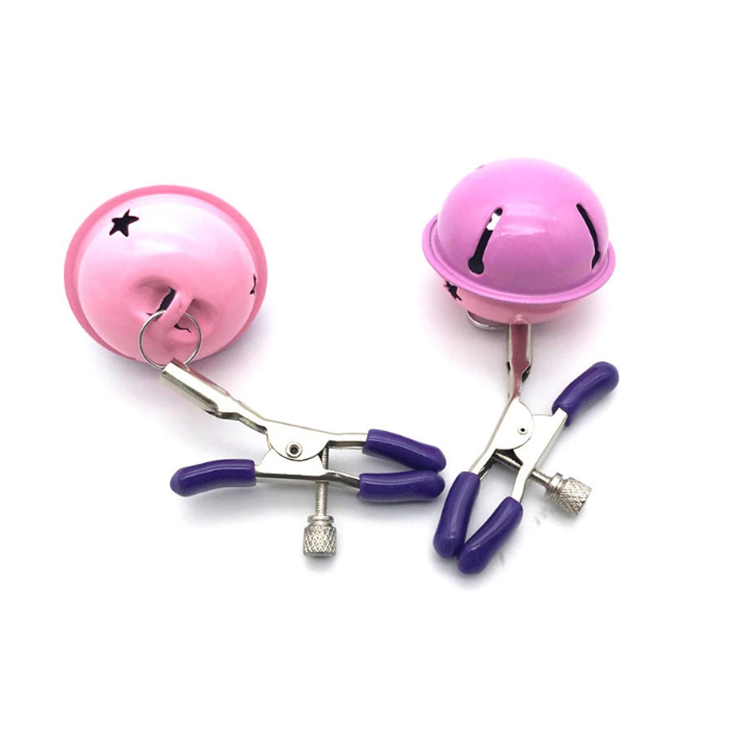 Pink Purple Bell Milk Clip Metal Clip Nipple Clamp