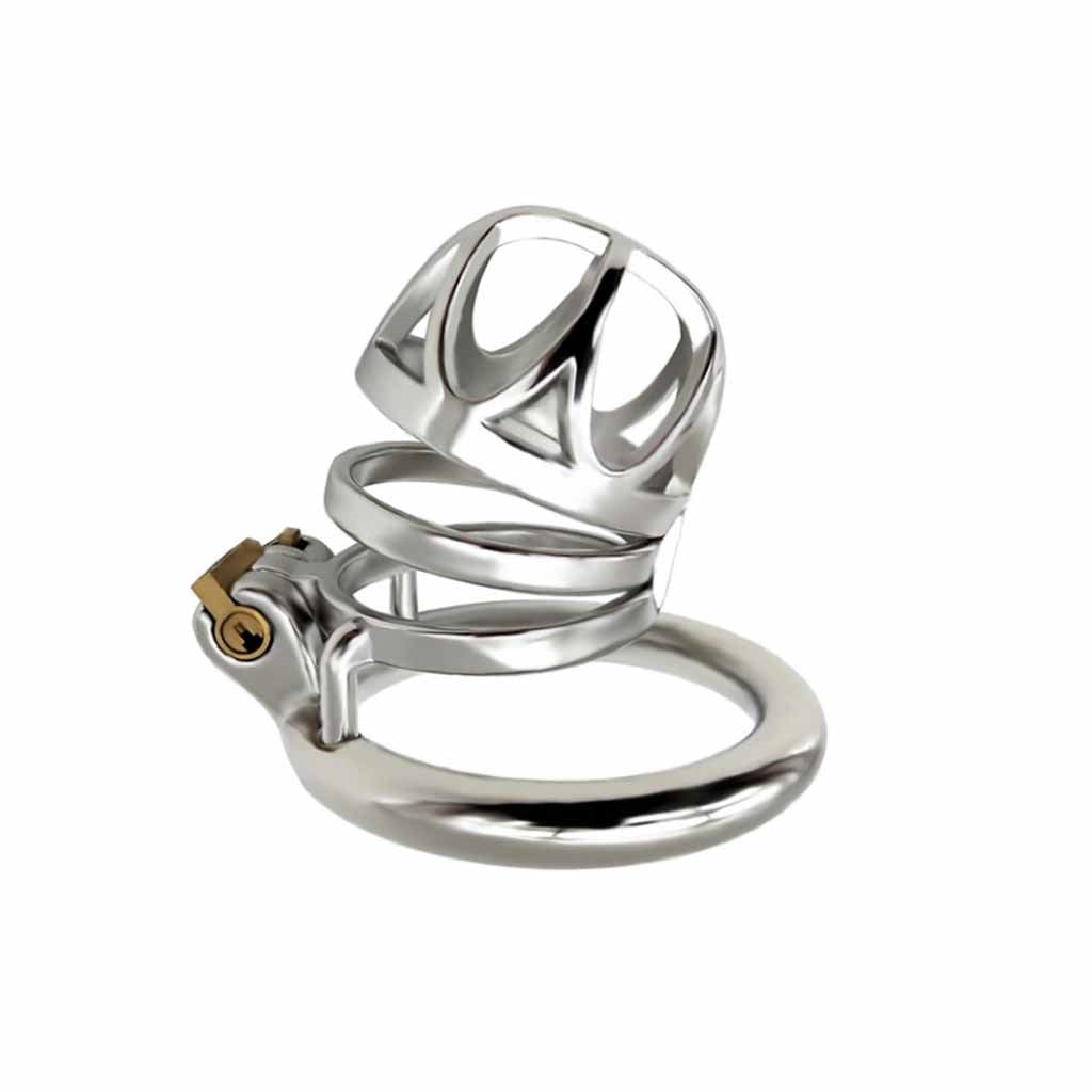 Male Cock Cage Chastity Device, Stainless Steel Ha