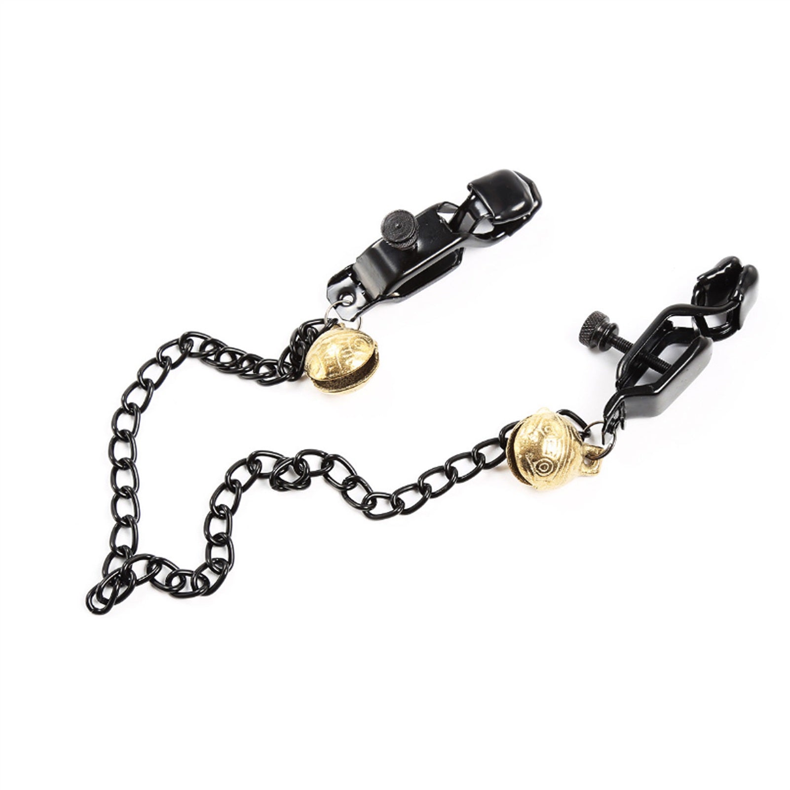 Metal Chain Bell Alligator Clip Nipple Clamps With