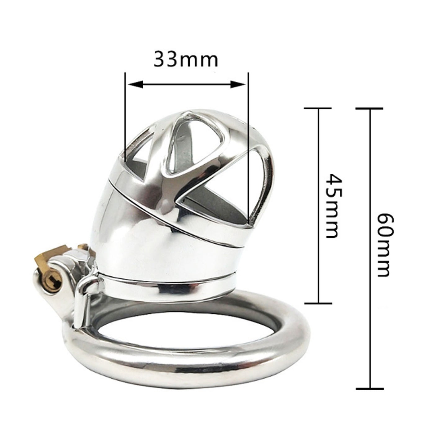 304 Stainless-steel Master Slave Chastity Device M