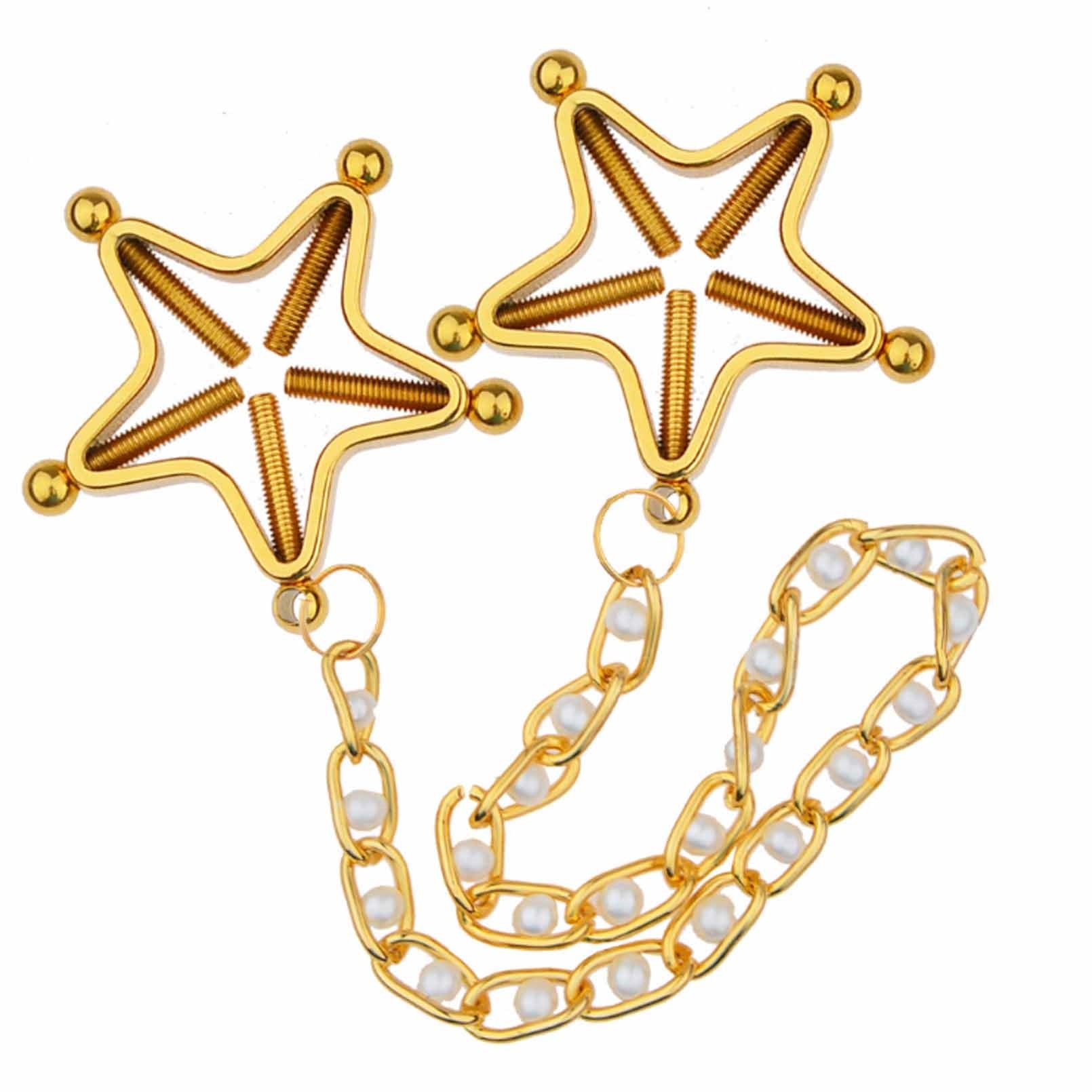 Gold metal Nipple Rings Nipple Shield Ring Chain N