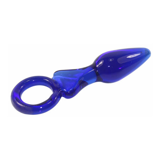 Crystal Glass Adult Toy Metal Anal Plug Ring For C