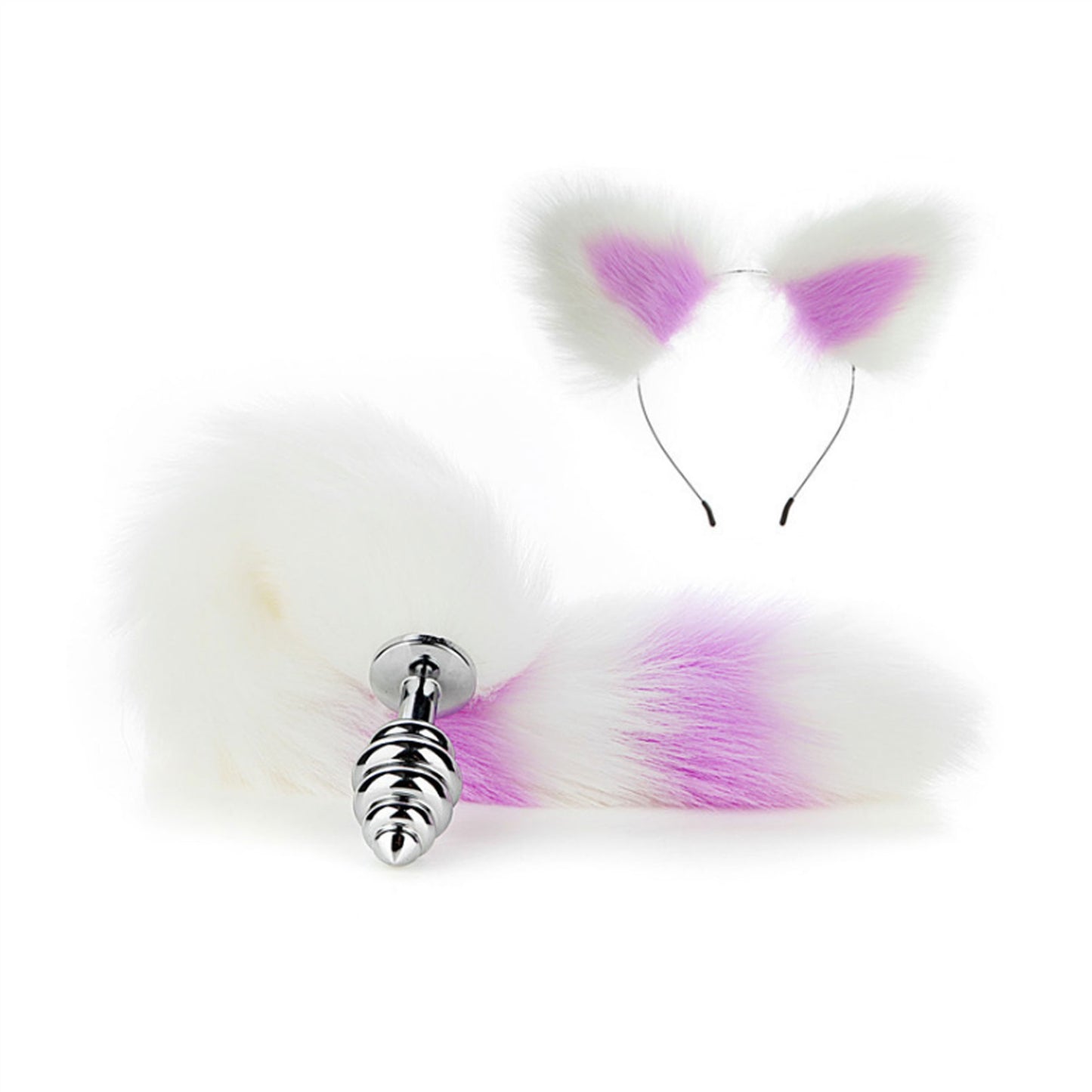 Faux Fox Tail Anal Plug Ear Hairpin Set Cosplay Ad