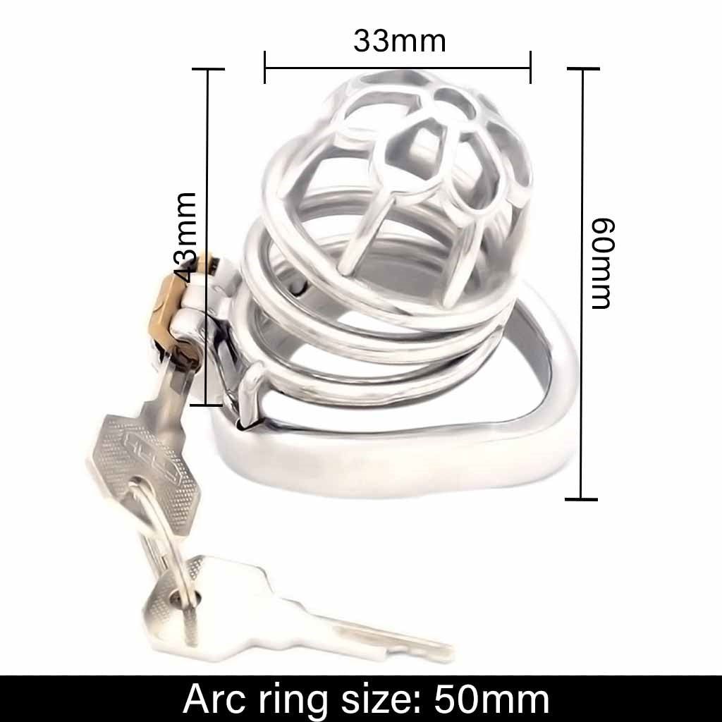 Male Chastity Device Hypoallergenic Stainless Stee