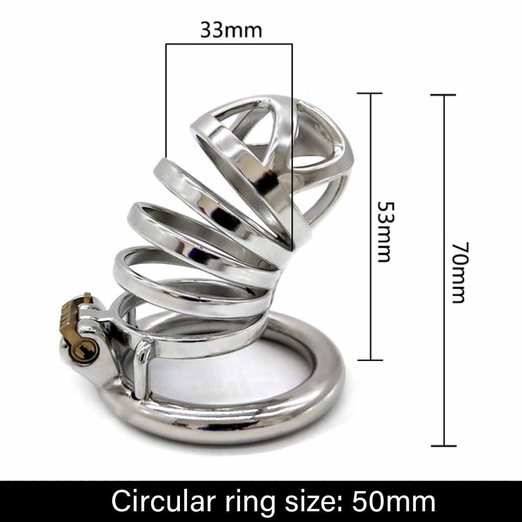 Metal Male Chastity Device Steel Stainless Cock Ca