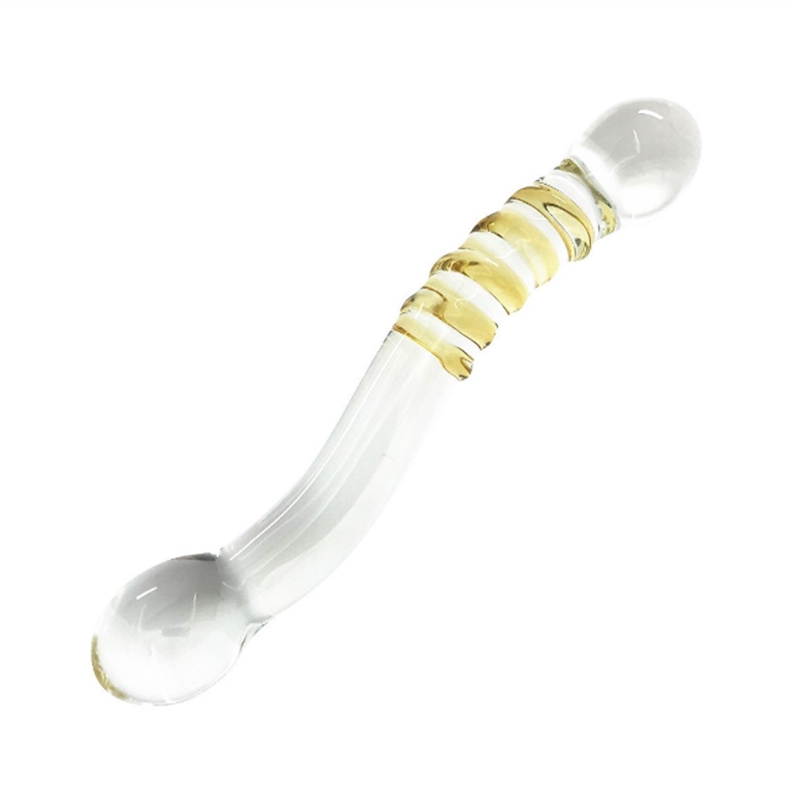 S-curve Double-headed Dragon Glass Crystal Penis I