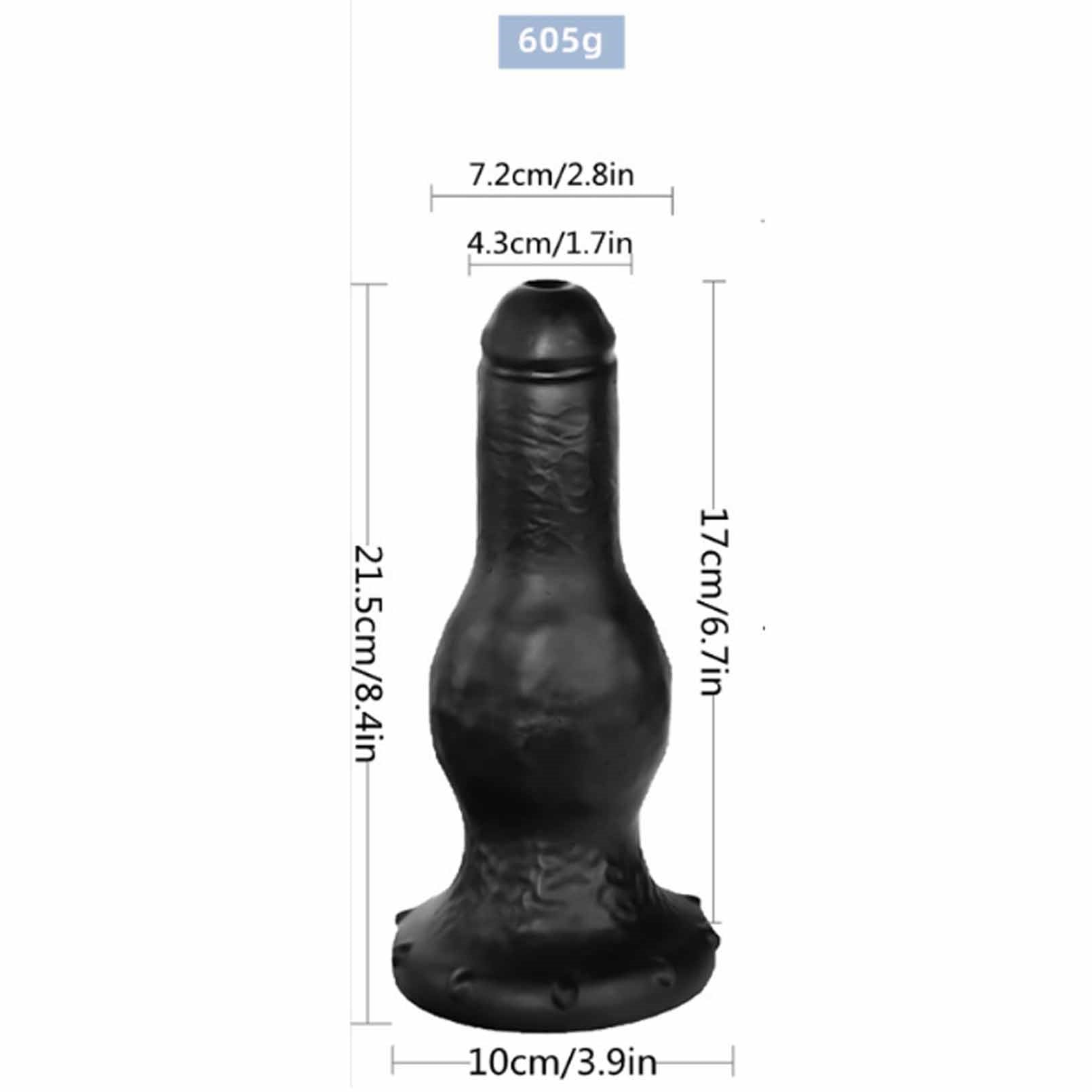 Silicone Anal Plug with Remote Control,Black