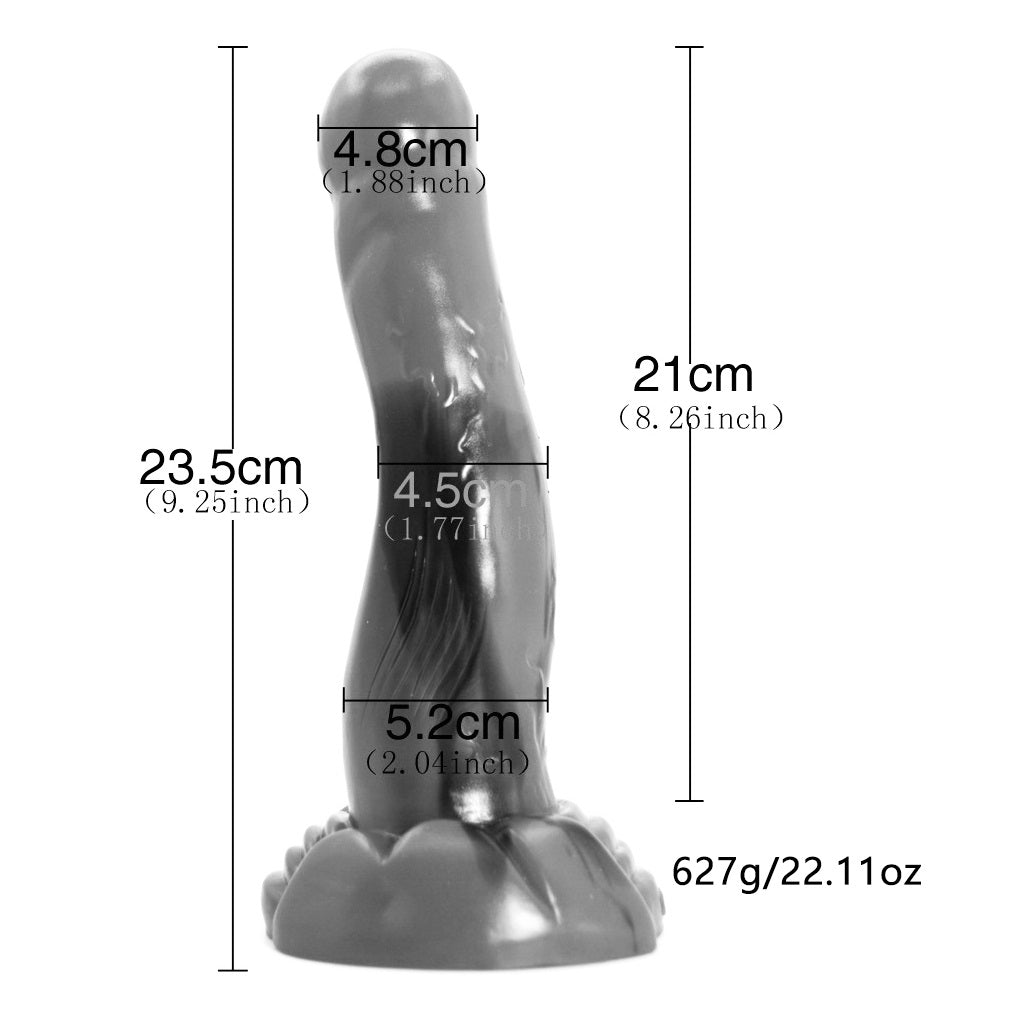 Color Liquid Silicone G-Spot Dildo With Suction Cu