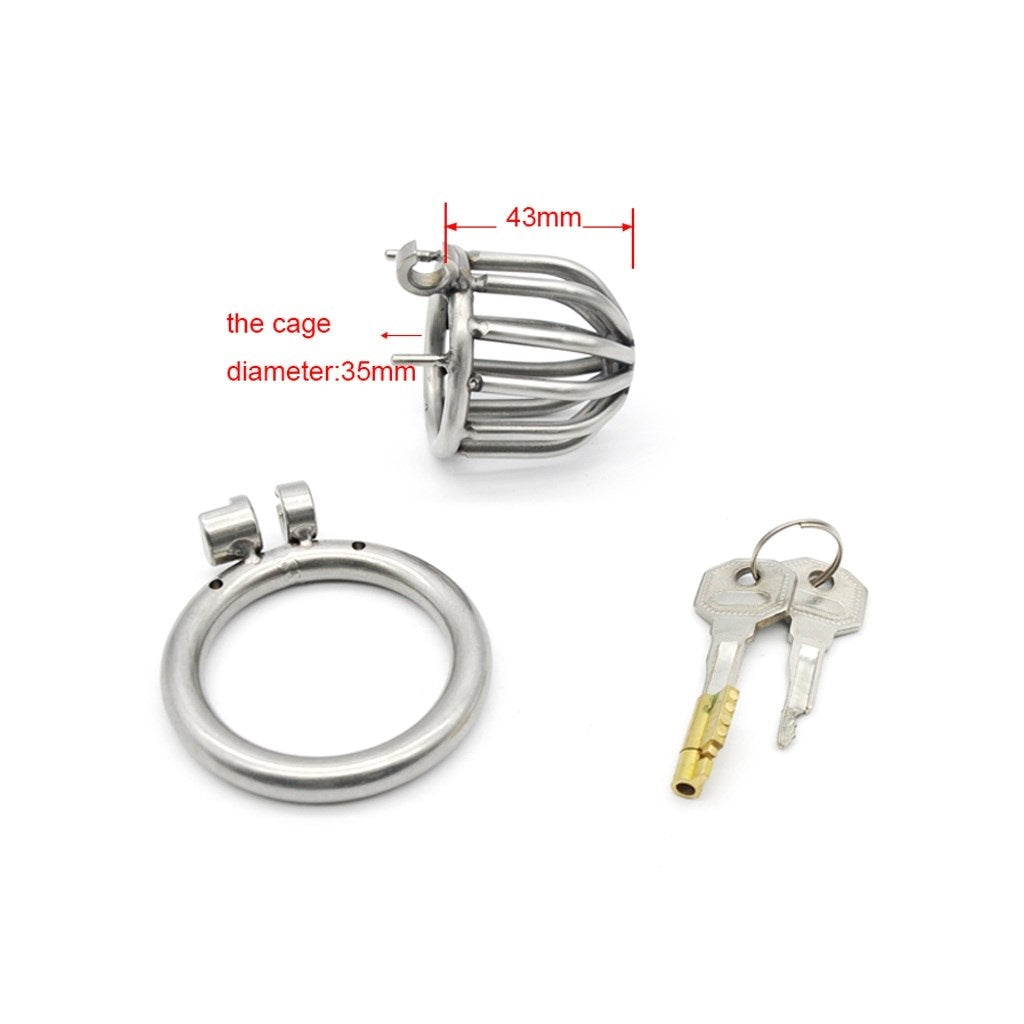 Male Metal Protection cage Ring Device Belt Cage (