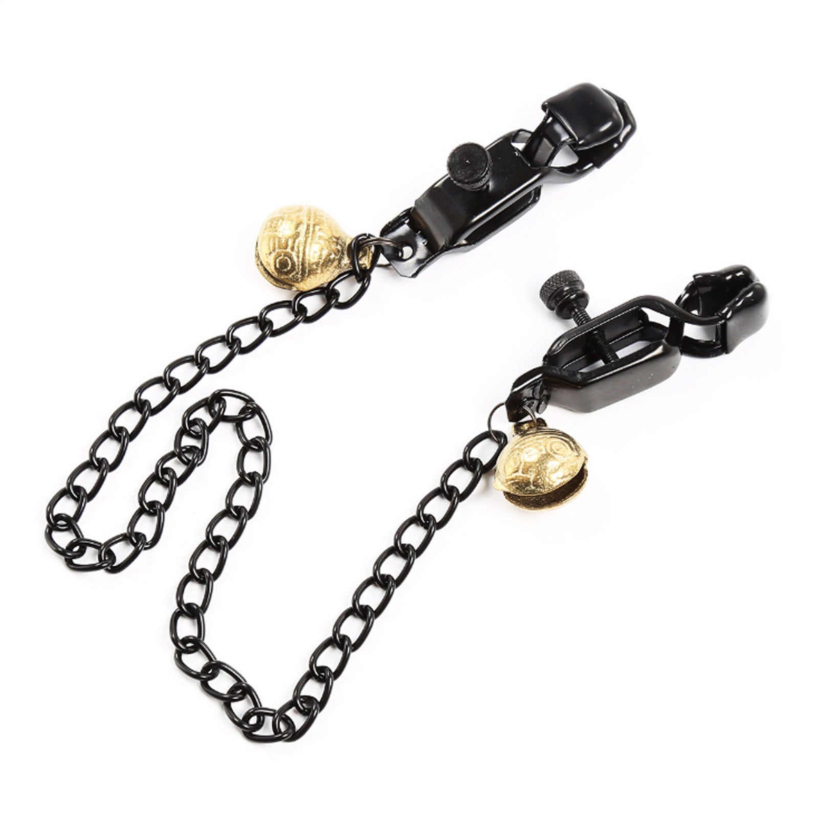 Metal Chain Bell Alligator Clip Nipple Clamps With