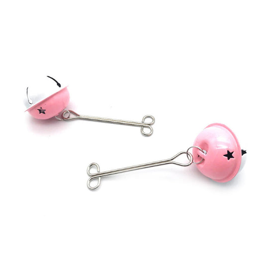 Pink White Bell Milk Clip Metal Clip Nipple Clamps