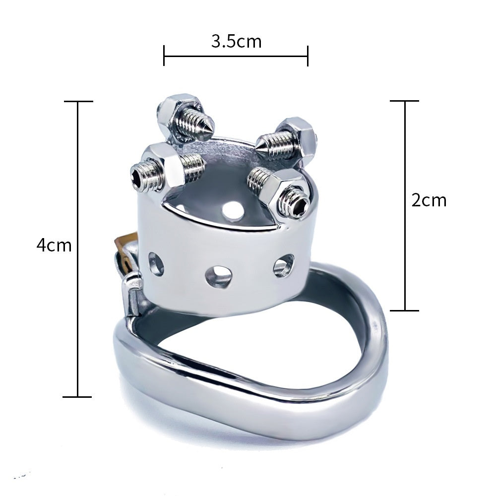 Male Chastity Device Hypoallergenic Stainless Stee