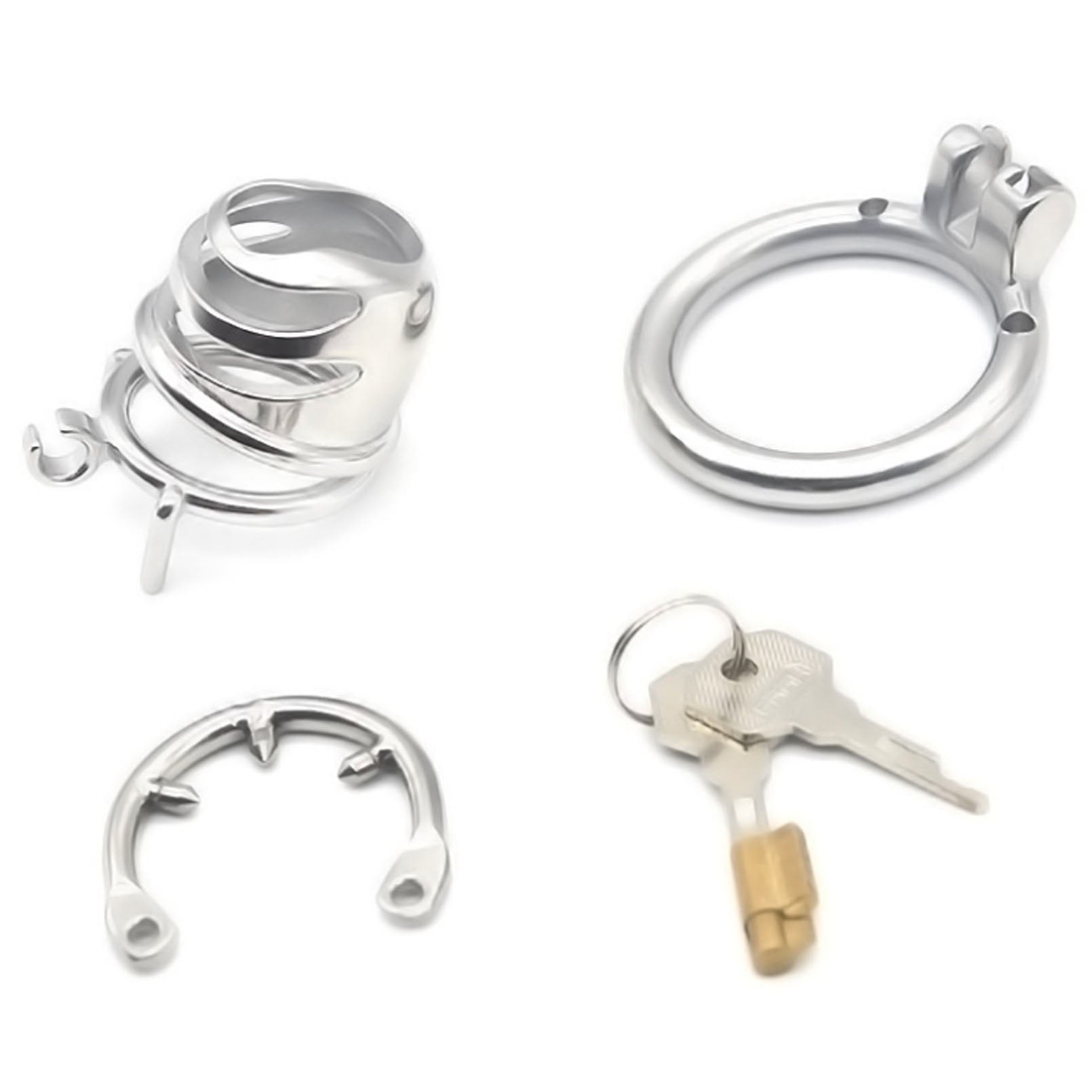 2-Rings Stainless Steel Protection Cage Lock For M