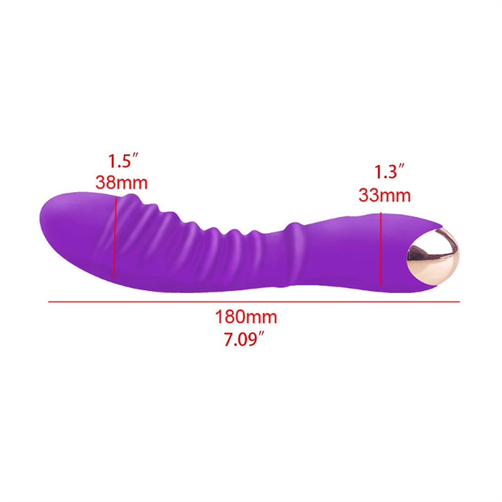 100% Waterproof High Quality Silica Gel Mute Dildo