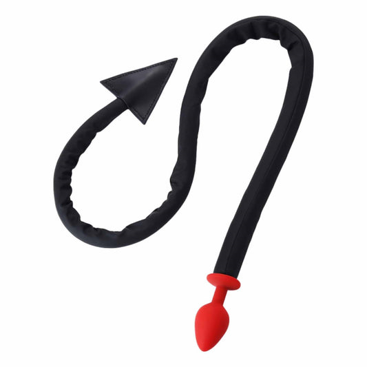 Super long PU Devil Tail  silicone Anal Plug Cospl