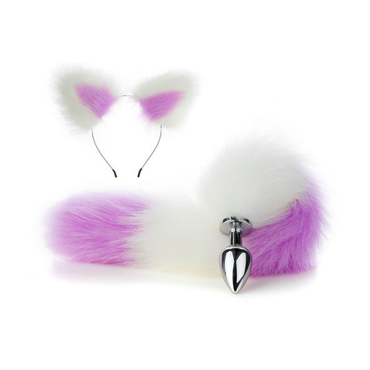 Faux Fox Tail Anal Plug Ear Hairpin Set Cosplay Ad