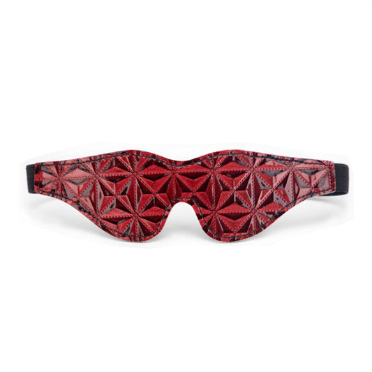 Adult Products Open Mouth Headgear Red PU Leather 