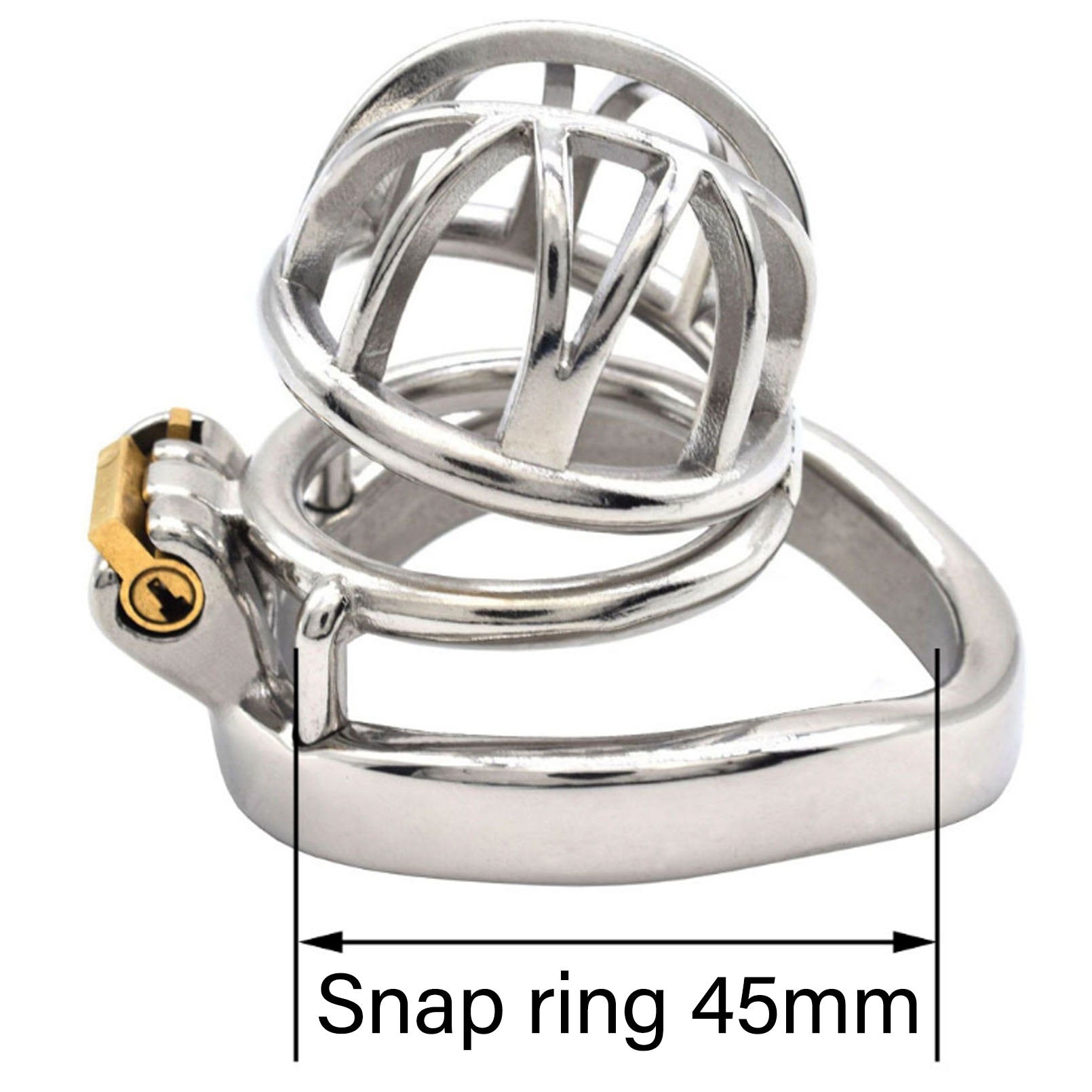 For Male Stainless Steel Metal Protection Cage Wit