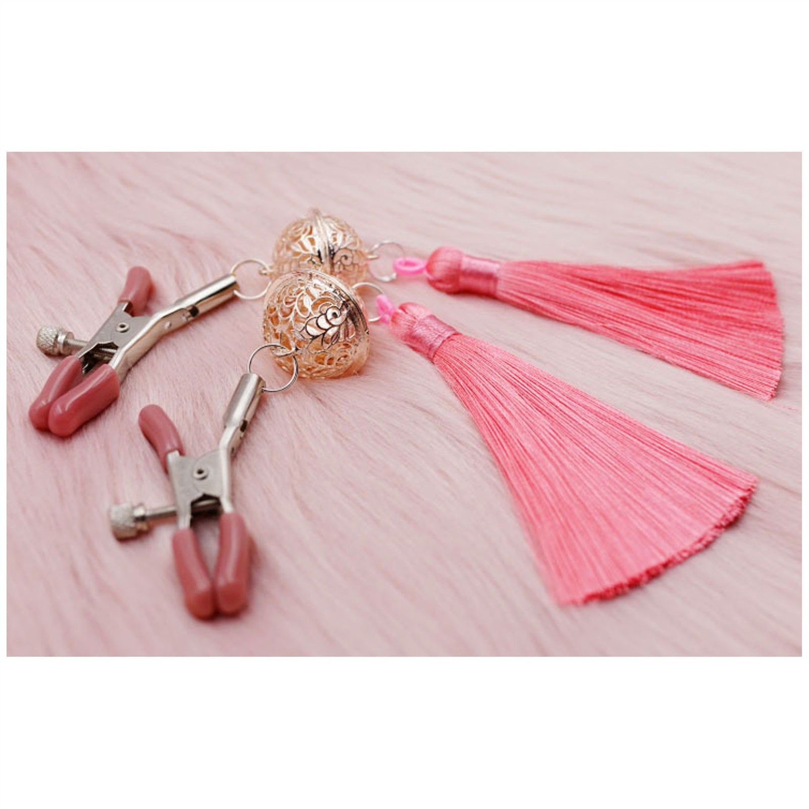 Bells Metal Tassels Pendant Nipple Clamps Clit Cla