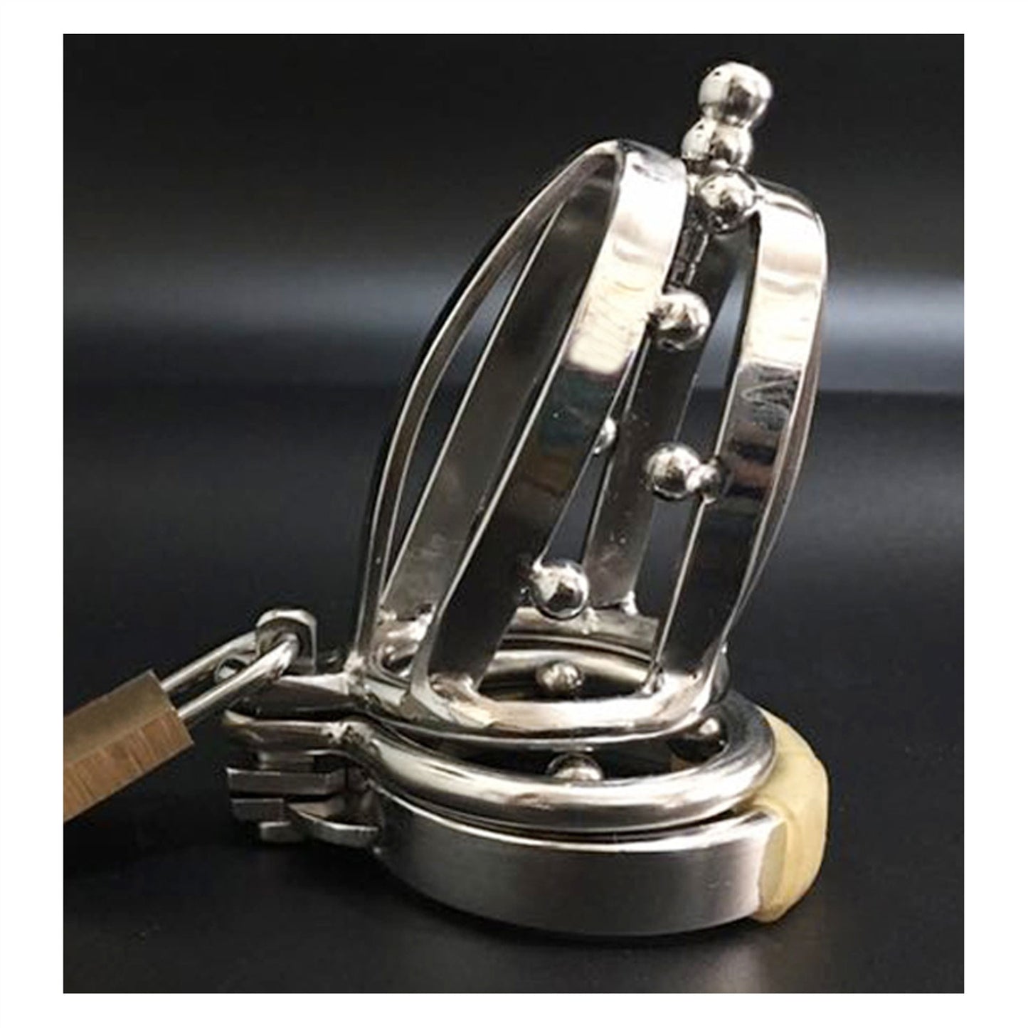 304 Stainless-steel Master Slave Chastity Device M