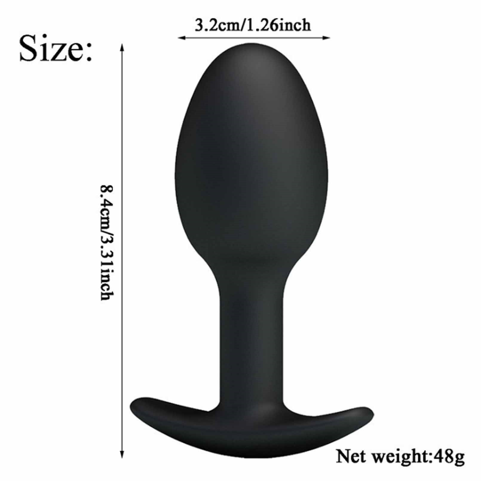 Silicone Large Butt Plug with Strong Suction Cup B