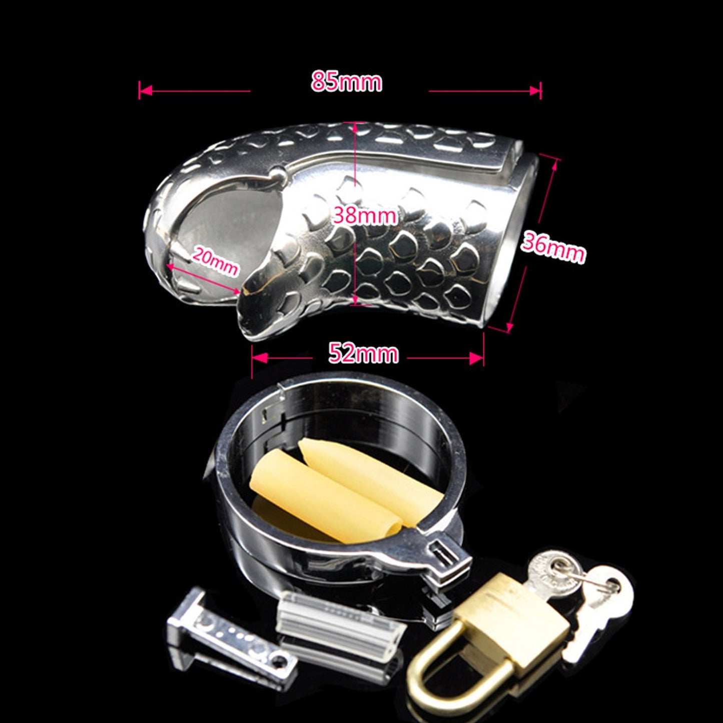 Master Slave Chastity Device 304 Stainless-steel M