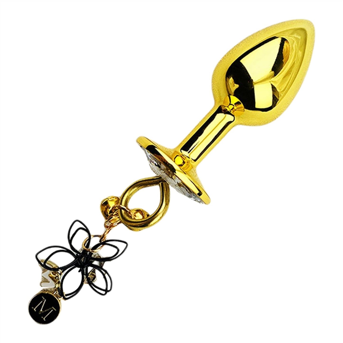 Adult Toy Metal Golden Nipple Clamps With Bell Flo