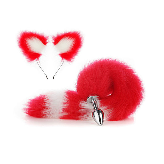 Faux Fox Tail Anal Plug Ear Hairpin Set Cosplay Ad