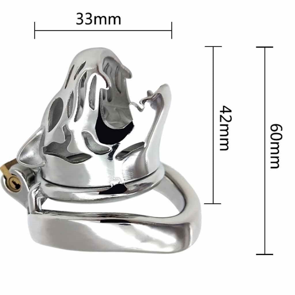 Bondage Chastity Lock Male Stainless Steel Cock Ca