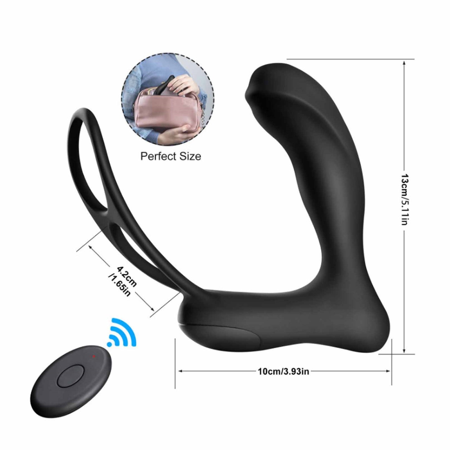 Vibrating Cock Ring with 10 Modes Clitoral Stimula