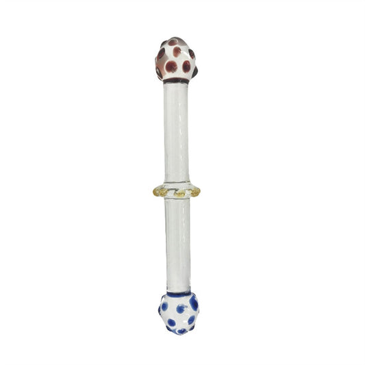 Double-headed Available Color Dot Crystal Glass Ro