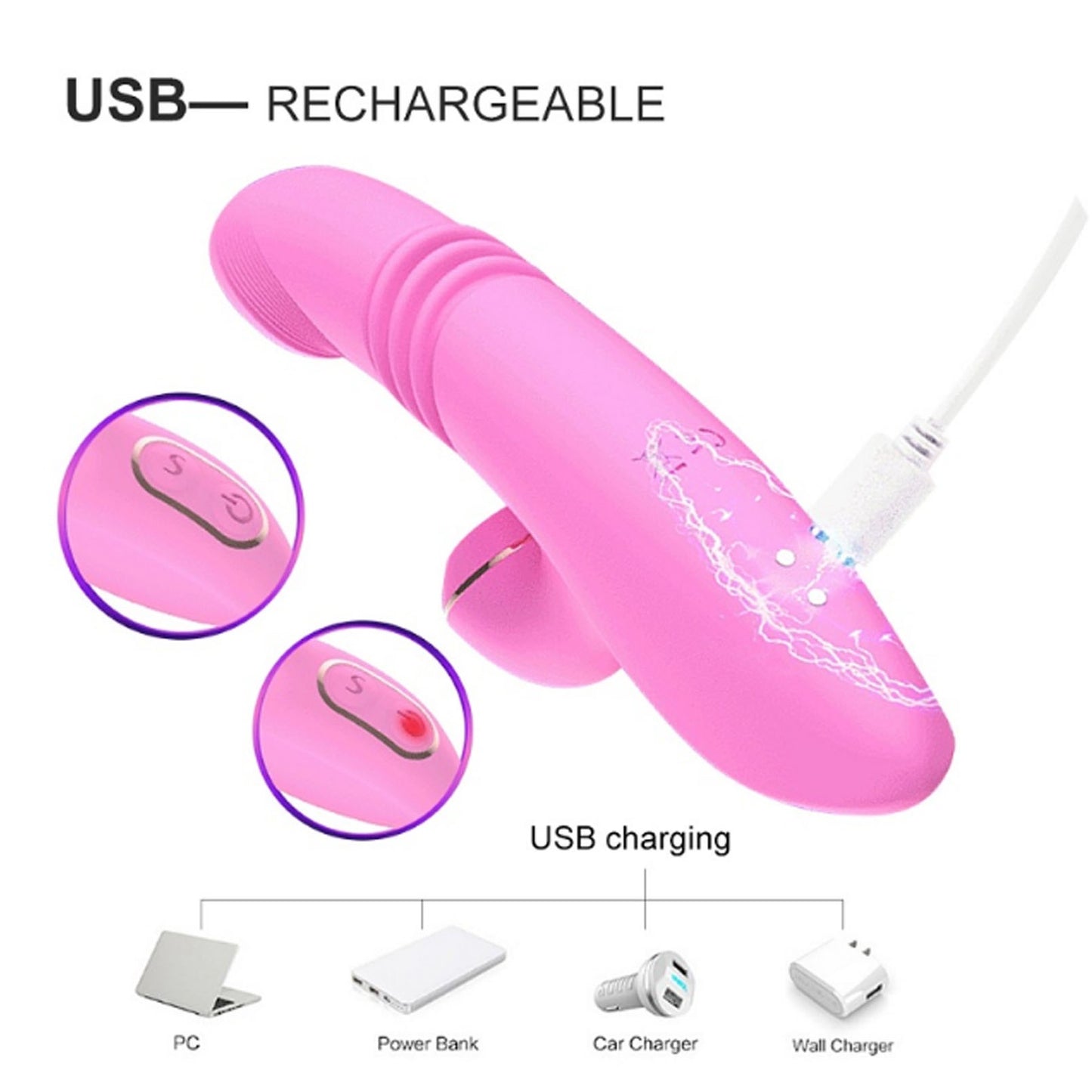 Women's automatic retractable masturbation sucker 