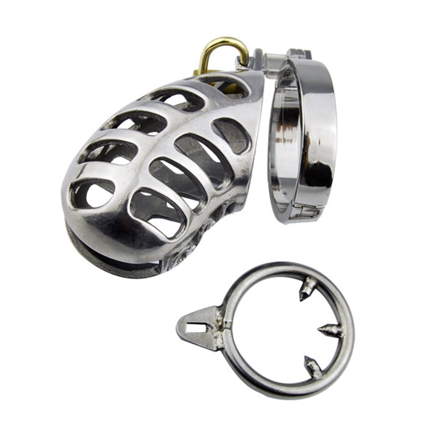 Male Stainless Steel Chastity Device Adult Toy Cha